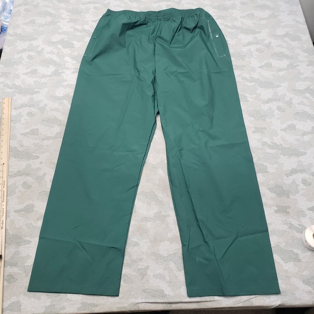 Columbia‎ Pants Mens 2XL Green Water Proof Pull On PVC Rain